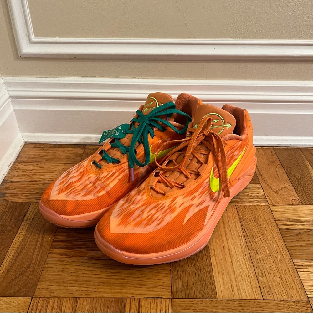 Size 17.5 Nike Arike Ogunbowale x Air Zoom GT Cut 2 Bright Mandarin
